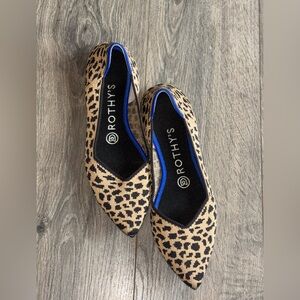 Rothy's Tan and Black Patterned Flats Sz 7